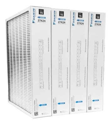Daikin 0160M00019 (4-Pack) - 24" x 27" x 5" Pleated MERV 15 Replacement Filter - Image 1 of 3