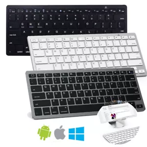 Wireless Bluetooth 3.0 Keyboard for iOS Android Windows PC iPad Tablet Macbook - Picture 1 of 10