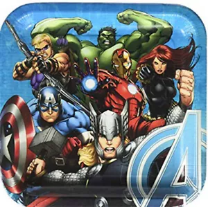 MARVEL AVENGERS MONTAGE Geburtstag Party Zubehör Mittagessen Abendessen PAPIERTELLER 8 Stck. - Bild 1 von 1