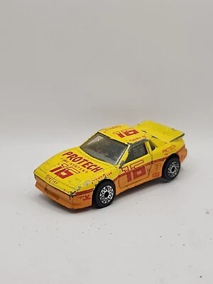 Vintage 1985 Matchbox Superfast SF19 Pontiac Fiero Race Car Protech Fire  - Image 1 of 3