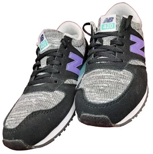 new nib Sz 8 B/M New Balance 420 Women’s Classic Running Shoes Black/Grey/Purple - Picture 1 of 12