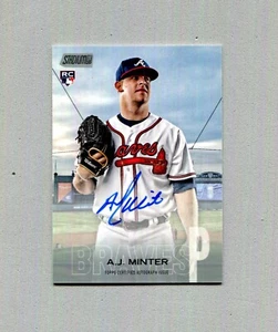 2018 Topps Stadium Club A.J. Minter Rookie Autograph #SCA-AMI - Bild 1 von 2