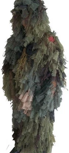 Leaf Ghillie Long Suit Woodland Camo, Fit large & X-Large Size ST37 - Picture 1 of 2