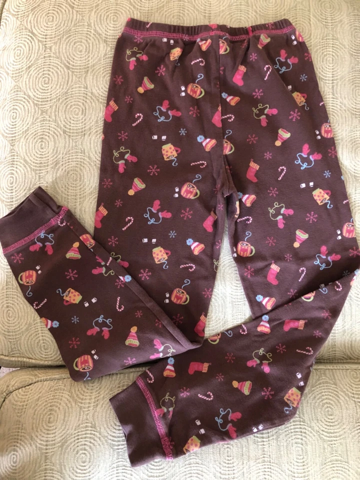 Gymboree рождественские леггинсы девочки размер 8 хлопок пижама брюки по внутреннему шву 22» - Изображение 1 из 4