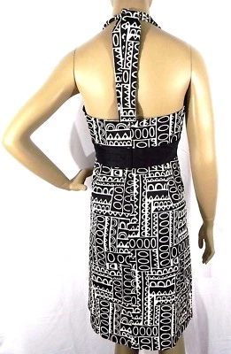 Vestido halter Jones New York para mujer talla 4 con lazo trasero cuello delantero halter vestido Foto 1 de 4