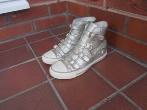 gold ash trainers