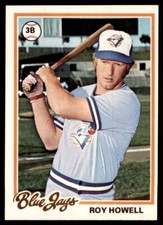 1978 TOPPS ROY HOWELL 103 TORONTO BLUE JAYS #394