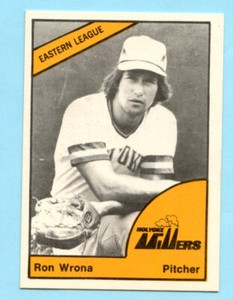 1977 TCMA Minor League Holyoke Millers - Ron Wrona - Box 162