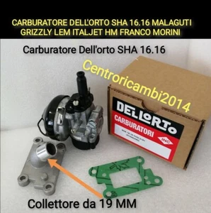 CARBURATORE DELL'ORTO PER MALAGUTI GRIZZLY LEM ITALJET KTM Motore FRANCO SHA 16 - Foto 1 di 2