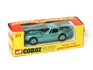 Vintage ancien Corgi Toys 377 Marcos 3L Neuf boîte MIB (dinky spot-on tekno - Imagen 1 de 10