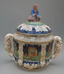Vintage Marzi & Remy German Castle Punch Bowl Tureen With Lid Gnome - Picture 1 of 6