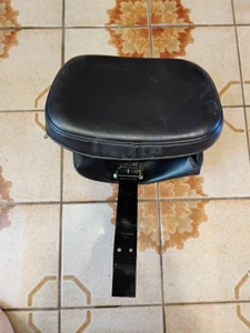 vintage UTOPIA backrest COLLAPSIBLE leather motorcycle - Picture 1 of 7