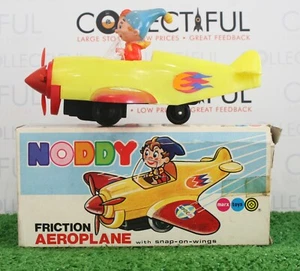 MARX - VINTAGE - NODDY - FRICTION AEROPLANE - PLASTIC *RARE WORKING!!* IN BOX🔥 - Picture 1 of 4