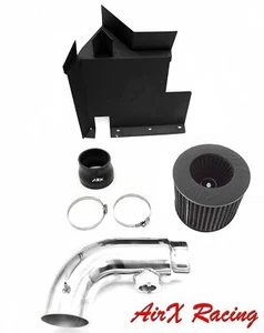 AirX Racing Black For 2007-2011 BMW 128i 328i 3.0L Heat Shield Cold Air Intake - Foto 1 di 3