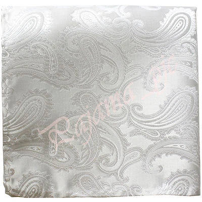 Pañuelo Paisley Patrón Bolsillo Cuadrado Pañuelo Boda Formal Fiesta Baile de graduación Foto 1 de 2