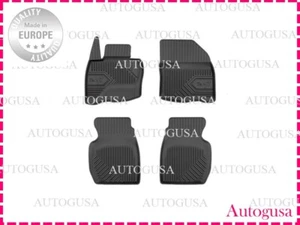 NEW LHD BLACK RUBBER FLOOR MATS LINERS ALL WEATHER FOR CIVIC 2005-2011 HATCHBACK - Picture 1 of 4