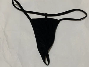 Unbranded Thong. Large. Solid Black. - Picture 1 of 3