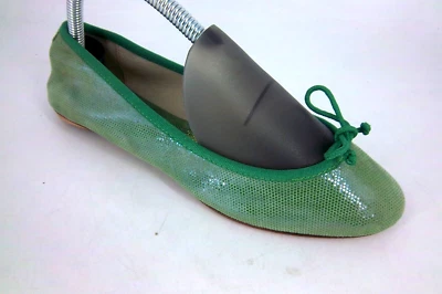 Bagllerina Cuir Veritable Green Foldable Leather Shoes UK 4 EU 37 LN08 HH 04 - Image 1 of 4