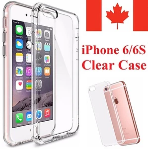 For iPhone 6S & iPhone 6 Case - Clear Thin Soft TPU Silicone Back Cover - Picture 1 of 7