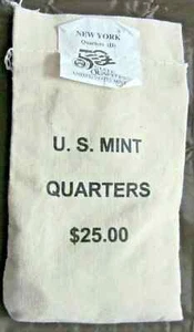 2001 D New York State Quarter Unopened Bag $25 (100 Coin) US Mint BU Coins! - Picture 1 of 4