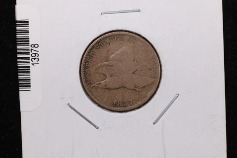 1857 Flying Eagle, Small Cent, Affordable Circulated Coin, Large SALE #13978 Cover