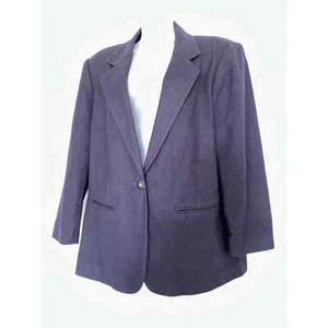 Sag Harbor 100% Reine Wolle Gr. 14 Damen Blazer Navy Blau Schulterpolster - Bild 1 von 8