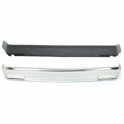 Nuevo juego de 2 parachoques delanteros cromados y cenefa inferior para Chevrolet S10 GMC Jimmy Foto 1 de 4