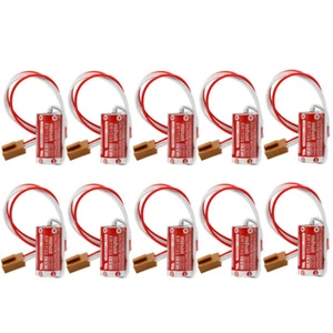 10pcs MAXELL ER17/33 (2/3A 3.6V ) PLC Battery W/Plug For Omron 3G2A9-BAT08 - Picture 1 of 3