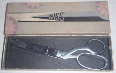 Wiss Pinking Shears 9" Model C Scissors CC9 ZigZag Craft Sewing Fabric w/ Box - Image 1 of 4