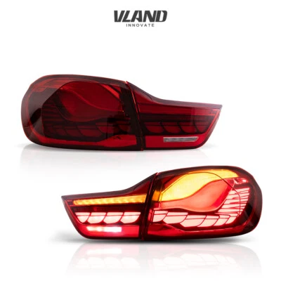 Luces traseras LED VLAND rojas para BMW Serie M4 2014-2020 F32 F33 F36 F82 F83 4 piezas Foto 1 de 4