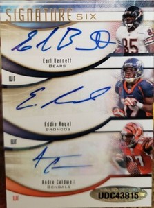 Eddie ROYAL Donnie AVERY Earl BENNETT CALDWELL KELLY 2009 SP Signature Six AUTO