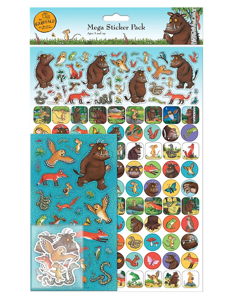 Mega Pack Pegatinas The Gruffalo más de 130 Pegatinas Producto con Licencia Oficial Foto 1 de 1