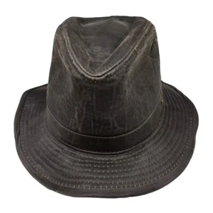 Official Indiana Jones Headwear Hat Medium Brown Weathered Wired Shapeable Brim - Picture 1 of 14