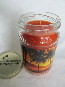 NEW Home & Garden Party "Hawaiin Sunset" 10 oz Jar Candle MADE IN USA 50 Hr - Picture 1 of 3