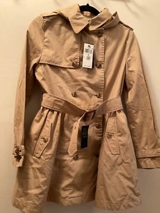NWT Children's wear Polo Ralph Lauren Girls Hooded Slim Fit Trench Coat, Size 16 - Picture 1 of 4