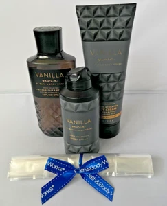 Bath & Body Works VANILLA NOIR Herrenkollektion Creme Duschgel Spray Neu mit Etikett - Bild 1 von 3