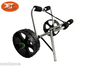 Deluxe Tank Wheels Foldable Kayak Cart Beach Cart Trolley Boat Carrier-JET02031 - Picture 1 of 7