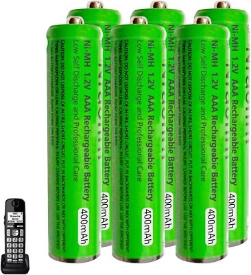 Piles Rechargeables AAA 400mah 1,2v pour Téléphone Gigaset Ni-MH Batterie - Bild 1 von 4