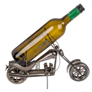 Flaschenhalter Motorrad II aus Metall Flaschenständer Deko Geschenk Weinflaschen - Bild 1 von 3