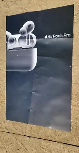 APPLE AIRPODS PRO ~ STORE POSTER ~ ORIGINAL ~ AS FOUND - Picture 1 of 12