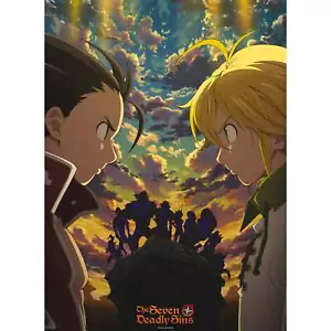 Póster de Los Siete Pecados Capitales - Póster Chibi arte clave 10 mandamientos - Imagen 1 de 1
