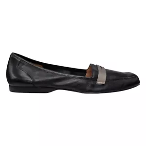 Array Marlowe Penny Loafers Womens Black Leather Slip On Flats Size 12 S - Picture 1 of 11