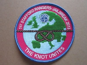 The Knot Unites Girl Guides Cloth Patch Badge L5K D - Photo 1 sur 2