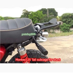 Honda Monkey125 Subcage Black Steel Come With Titanium End Round Bar Stunt Part - Picture 1 of 6