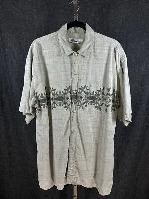 Camisa de Colección No Fear Aloha Abotonada Para Hombre Grande Foto 1 de 4