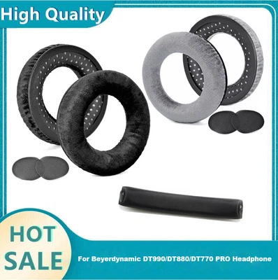 Ear Pads Cushion w/headband for Beyerdynamic DT990 DT880 DT770 PRO Headphones HU - Image 1 of 4