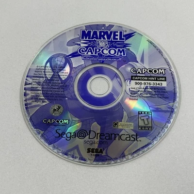 Vintage Marvel vs Capcom Sega Dreamcast Game Disc Only 1999 Capcom Fighting - Image 1 of 4