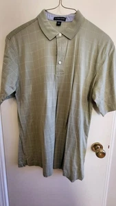 Vintage Lands End Poloshirt Herren großes grünes Kastenmuster - sehr weich - Bild 1 von 3