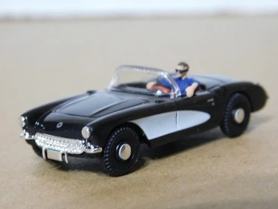 Busch 45435 1/87 HO 1956 Chevy Corvette Convertible W/Driver   NIB - Image 1 of 4