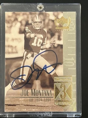 1999 Upper Deck Century Legends Joe Montana No3 С АВТОГРАФОМ - Изображение 1 из 4